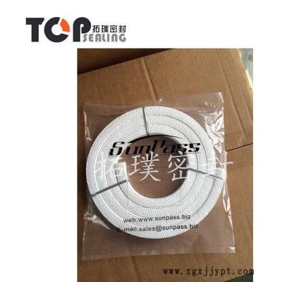人孔垫圈 四氟编织密封圈 罐式集装箱配件 人孔盖编织盘根 拓璞密封图2