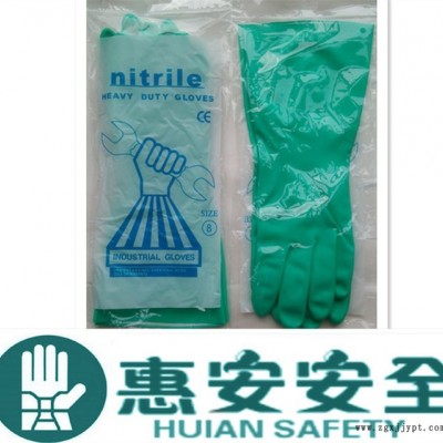 绿色丁晴手套工厂 丁晴橡胶手套生产厂家图3