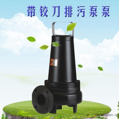 带绞刀泵 能切碎橡胶手套等杂物 wq潜水排污泵 切割排污泵图2