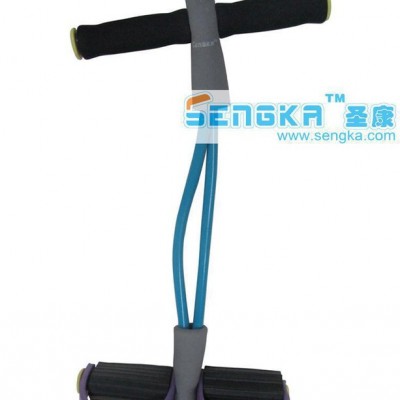 【】高弹力乳胶管拉力绳 脚踏拉力器 塑身健美器 厂家特价