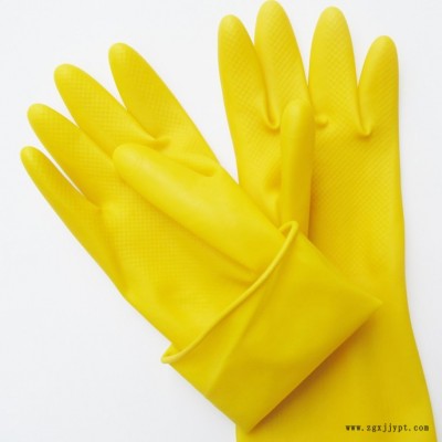 名手牛筋乳胶手套 加长加厚牛筋耐酸碱家庭用工业用橡胶手套 批发