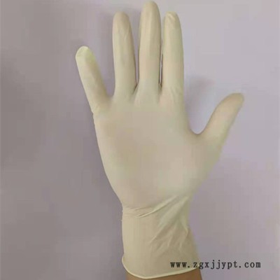 芮戈斯 乳胶手套 天然橡胶手套 一次性手套 民用防护手套 白色手套图4