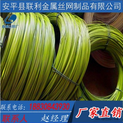 联利现货供应绿色包胶铁线 捆绑扎线包胶皮 包塑铁丝 工艺品包胶丝图2
