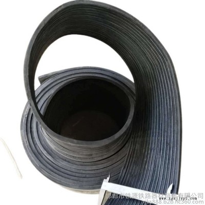 行吊轨道复合橡胶垫板7A-5  QU100钢轨橡胶缓冲垫板 永年铁标轨道配件厂图5
