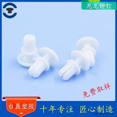 东莞台晨  厂家直销 尼龙铆钉 塑胶铆钉 R型铆钉 PA66材质 十年专注塑胶紧固件行业图2