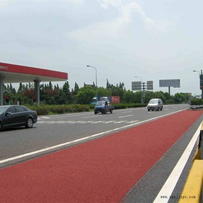 彩色防滑路面胶水 陶瓷颗粒防滑胶粘剂 陶瓷颗粒路面 晓琪防滑新材料厂家图2