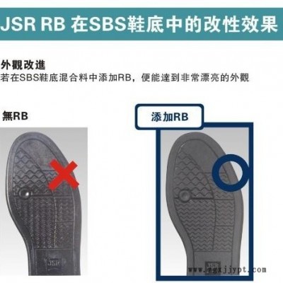 雾面剂 鞋材增韧剂 TPE日本JSR RB830鞋底除流水纹 抗撕裂弹性体透明颗粒 进口货源聚丁二烯TPE图3