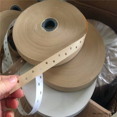 木业家具专用胶带 湿水白色纸胶带 单板胶带 拼缝打孔胶带 本品系以进口牛皮纸为基础以水溶性胶粘剂图2
