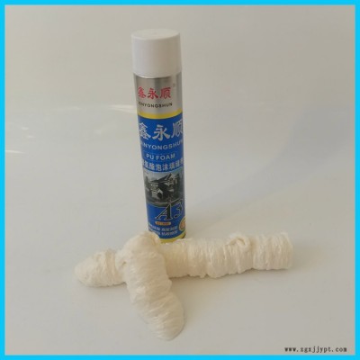 白色聚氨酯发泡剂 门窗泡沫胶填充膨胀发泡剂 鑫永顺 聚氨酯发泡胶厂家图2