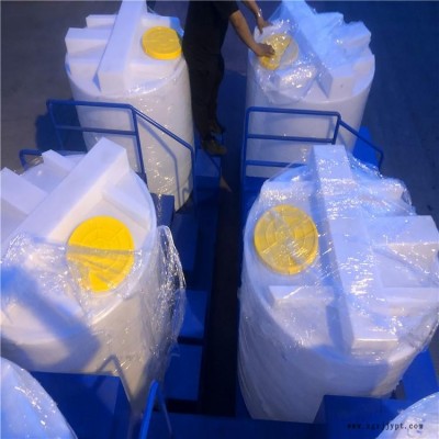 定做凉水加药箱 100L可塑剂储药箱 配搅拌机发泡剂PE水箱图2