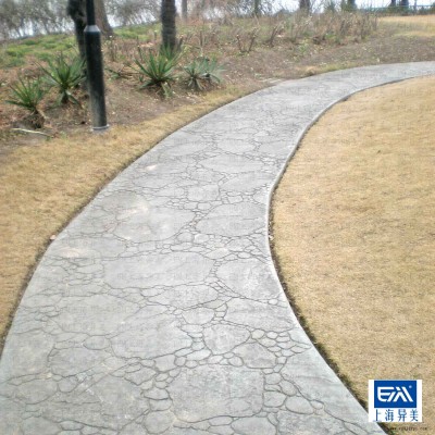 商业街步行街印花地坪脱模剂，模具免费借用图2