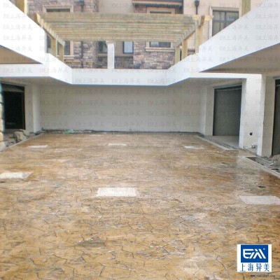餐厅酒吧压印地面脱模剂，模具免费借用图3