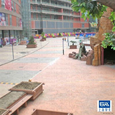 家庭院子压纹地面脱模剂，模具免费借用图3