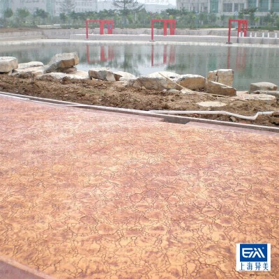 仿石压纹路面脱模剂，模具免费借用图3