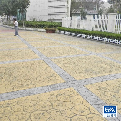 彩色印花地坪脱模剂，模具免费借用图2