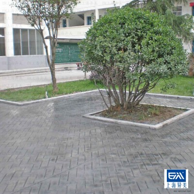 仿石印花路面脱模剂，模具免费借用图3
