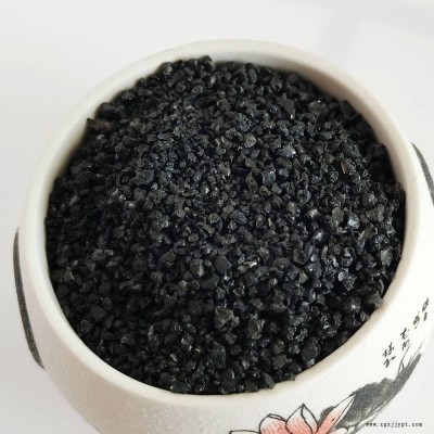 金刚砂耐磨地坪骨料 抛光喷砂除锈用10-20目20-40目亮黑砂图3