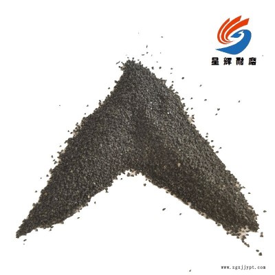 金刚砂厂家 直供铜矿砂喷砂除锈耐磨地坪用黑金沙 透水砖PC砖亮黑砂星辉