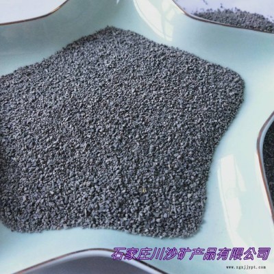 金刚砂厂家批发10-20目亮黑砂黑色石英砂耐磨地坪金刚砂优质亮黑砂图2
