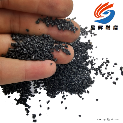 金刚砂厂家 星辉黑砂 真石漆用黑沙喷砂用铜矿砂图2
