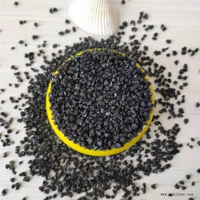 印东彩厂直供黑色石英砂亮黑砂 地坪石英砂透水砖专用砂图2