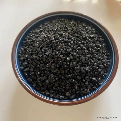 展星供应 金刚砂 高硬度耐磨金刚砂 砂浆用亮黑砂 喷砂图3
