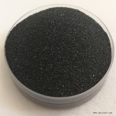 天然金刚砂 高密度喷砂除锈亮黑砂 地坪材料骨料黑色石英砂 抗腐蚀图3