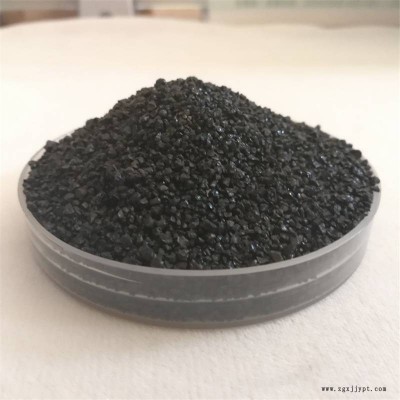天然金刚砂 高密度喷砂除锈亮黑砂 地坪材料骨料黑色石英砂 抗腐蚀图2