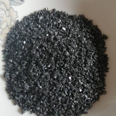 金刚砂厂家 金刚砂耐磨地坪 喷砂除锈用金刚砂 高硬度亮黑砂图3