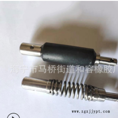 硅胶包铁减震弹性 橡胶硅胶减震缓冲器非标定制异形件 五金包胶件图2