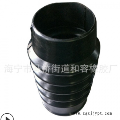 定制橡胶圆形丝杆伸缩防尘罩 气缸油缸保护套 拉链式丝杠防护罩图2