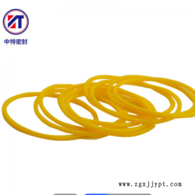 硅胶黄色O型密封圈 耐磨耐高温硅胶圈 密封硅胶垫VQM密封件图2
