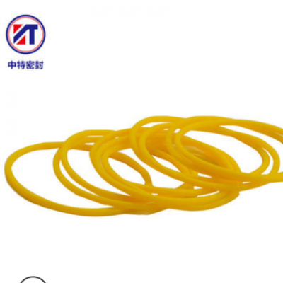 硅胶黄色O型密封圈 耐磨耐高温硅胶圈 密封硅胶垫VQM密封件
