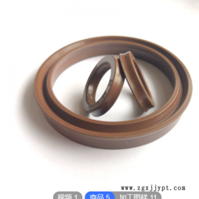厂家氟胶UN油封 密封件氟橡胶密封圈 USH液压油缸油封 70*80*6图2