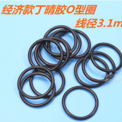 经济款B级丁晴胶O型圈 橡胶O形密封圈 线径3.1mm 外径10-30mm