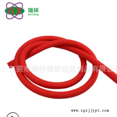 瑞祥硅胶红管哑面磨砂硅胶套管金属护套硅胶管台灯硅胶软管图2