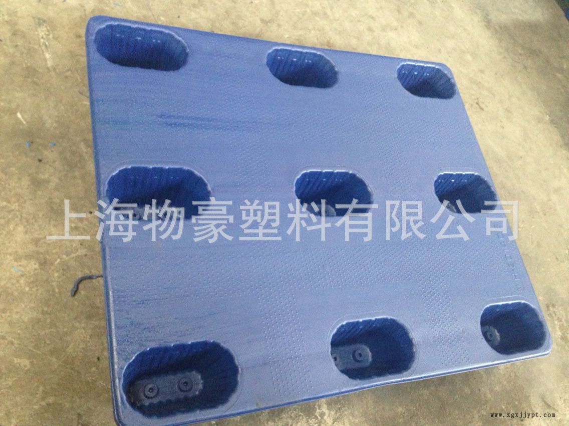 批发德邦物流斜九脚1210吹塑托盘 包装吹塑托盘 塑料托盘示例图6