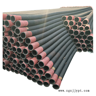 红头钢丝胶管工程用输送泥沙化工业吸酸碱吸排水用橡胶钢丝管
