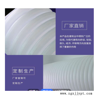 一固定制HDPE双壁波纹管110白色通讯穿线管pe单壁打孔缠布波纹管图1