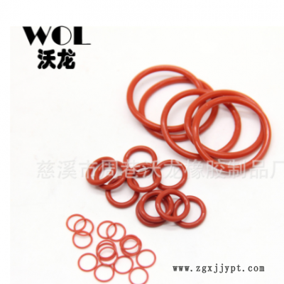 红色硅胶O型圈 橡胶圈 太阳能硅胶圈 橡胶制品厂家