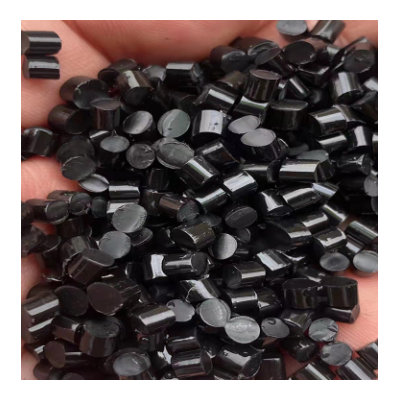 弹性体黑色TPU聚氨酯75度95度 高光泽高流动注塑玩具配件再生抽粒