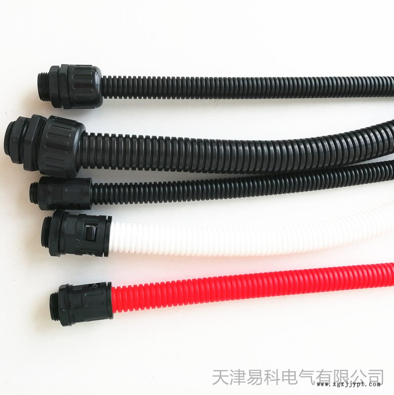 内蒙古阿拉善盟厂家批发尼龙软管黑色塑料软管 尼龙电缆接头 质量保证