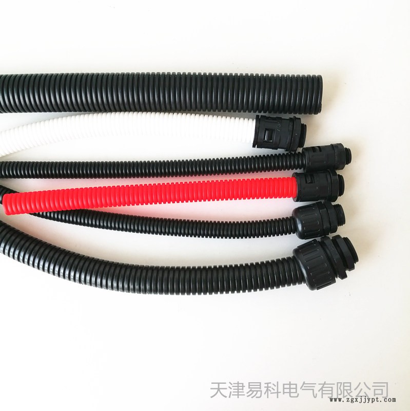 内蒙古阿拉善盟厂家批发尼龙软管黑色塑料软管 尼龙电缆接头 质量保证