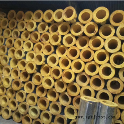供应铝箔离心玻璃棉管 保温隔热吸音降噪电站烟道玻璃棉管壳图2
