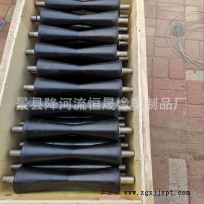 橡胶托辊 缓冲托辊 输送机托辊组 异形托辊图2