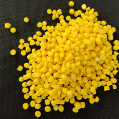 PVC原生黄绿颗粒 颗粒硬质注塑聚氯乙烯黄色颗粒pvc颗粒