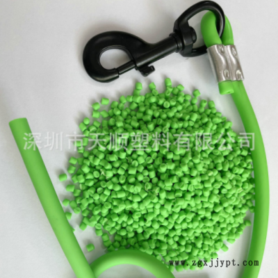 pvc颗粒 PVC项圈包胶料pvc聚氯乙烯注塑颗粒彩色弹性pvc胶料图3