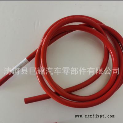 厂家直供硅胶软管耐高温高压红色水管18mm蒸汽软管夹线硅橡胶管