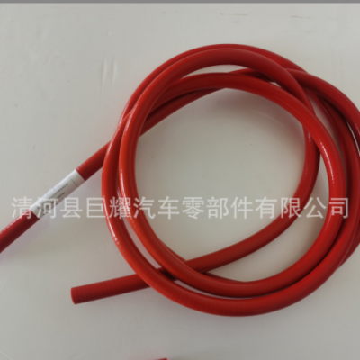 厂家直供硅胶软管耐高温高压红色水管18mm蒸汽软管夹线硅橡胶管