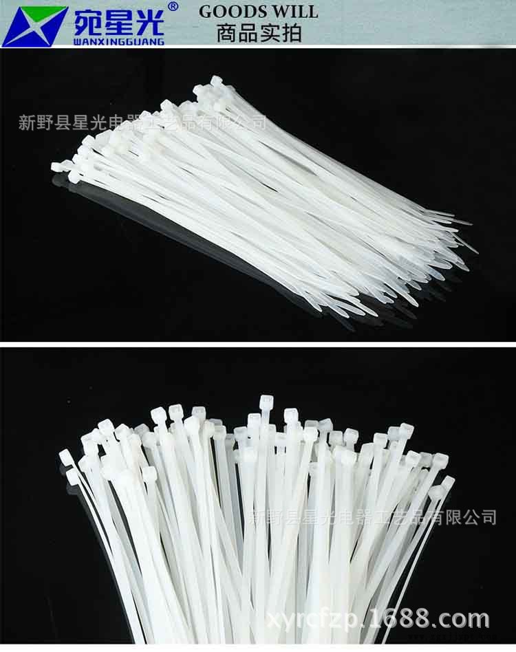 河南使用PA66全新材料生产，优质尼龙扎带，束线带示例图2